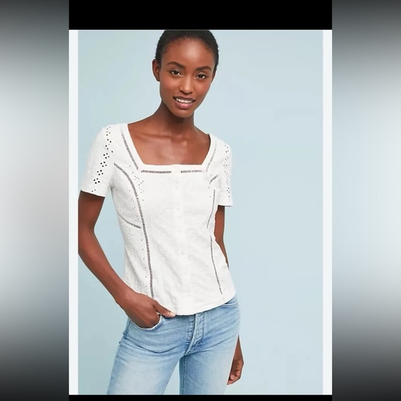 Anthropologie Aurora Eyelet Top ett:twa
size XL - Picture 3 of 12